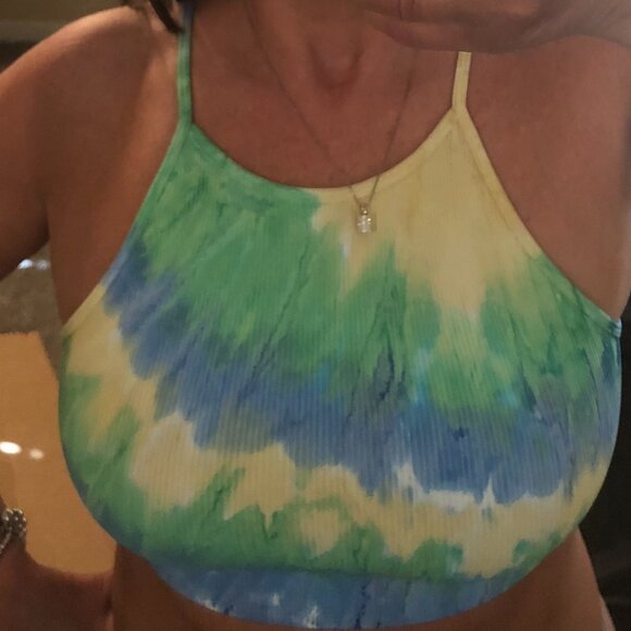 Burst Tie Die High Neck - Picture 1 of 2
